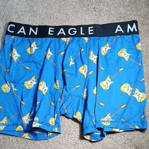 American Eagle Outfitters Blue and Yellow Boxer Briefs